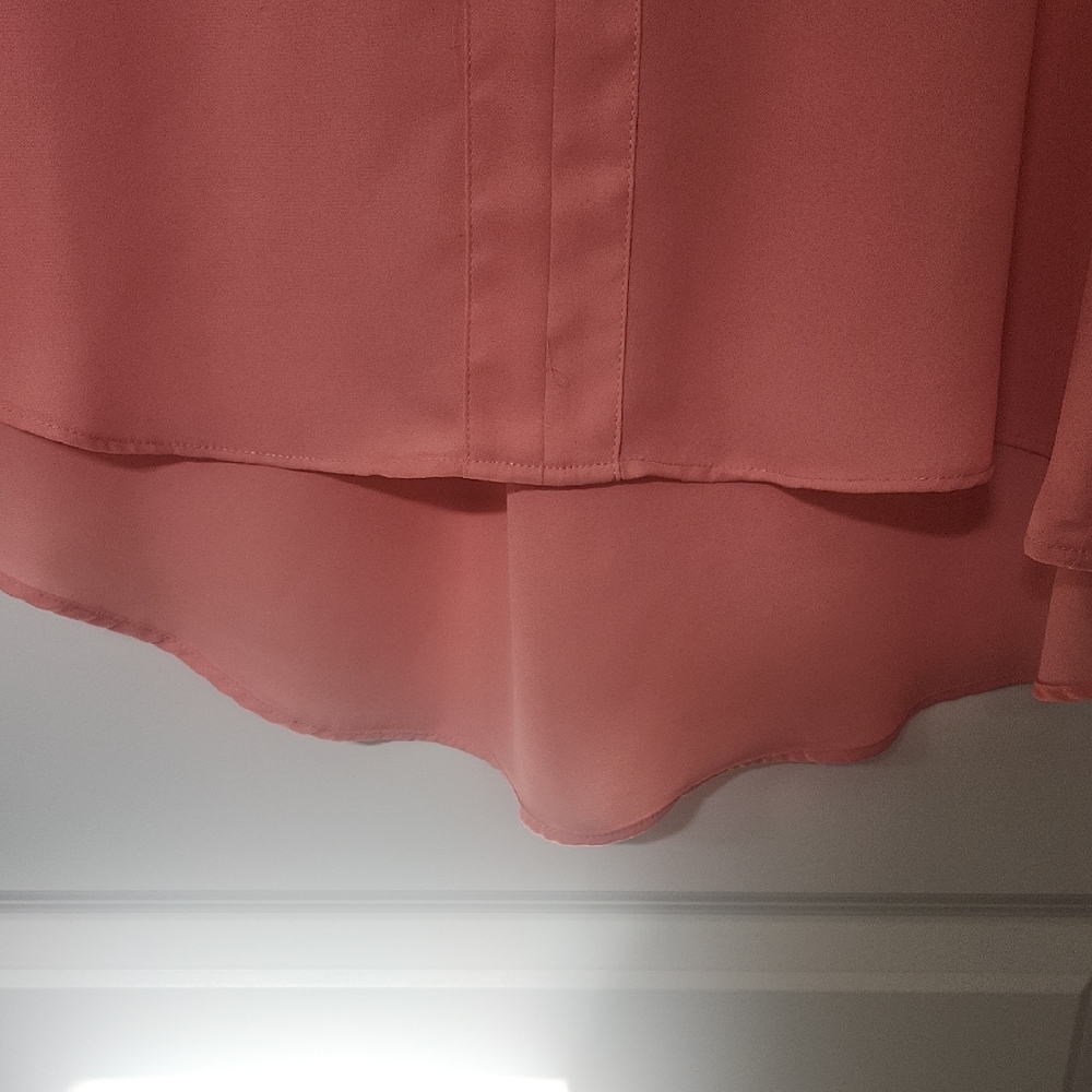 Womens Relaxed Vintage 1946 Pink 3/4 Sleeve Boxy Blouse Size Large - Picture 4 of 6